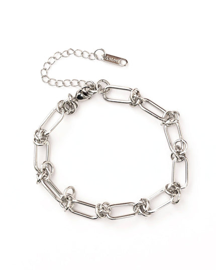 18K STAINLESS STEEL BARBED WIRE CHAIN BRACELET