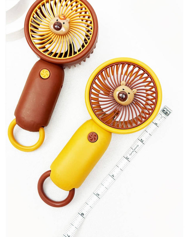 Portable Capybara Hand Fan with Stickers