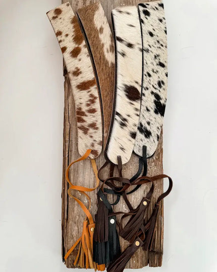 1.65” COWHIDE HAT BAND Leather Hat Band leather ties