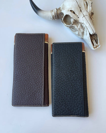 Bifold Wallet Genuine Tooled Leather Bi-Fold Wallet