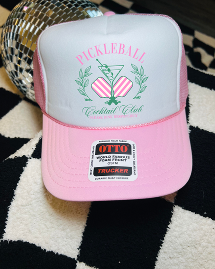 Pickle Ball trucker hat