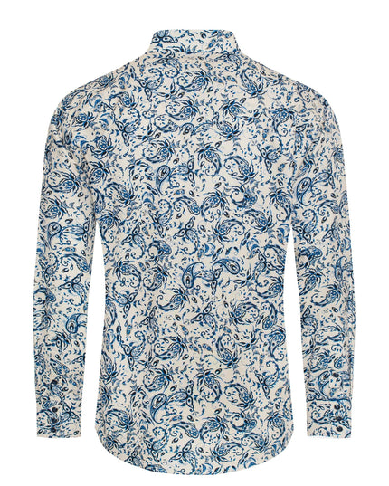 Men's Western Pearl Snap Print Shirt - PS100L-1079