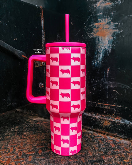 Checked Show Animal 40oz Cup