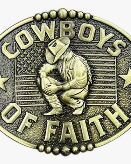 Cowboy of Faith Belt Buckle 1802