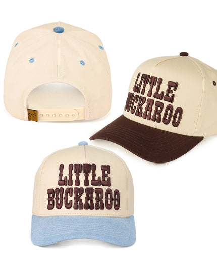 C.C LITTLE BUCKAROO Embroidered KIDS Snapback Cap