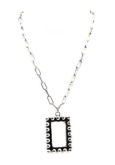 Western Rectangle Bubble Necklace