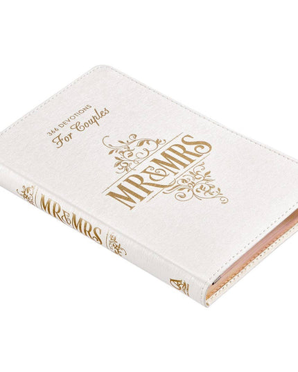 Devotional for Mr. & Mrs. White Faux Leather