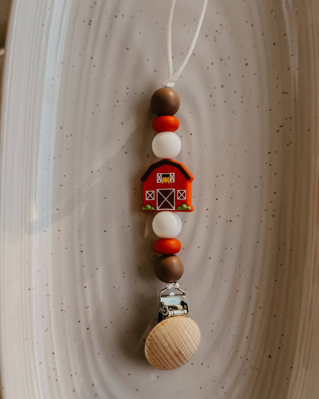 Barn Pacifier Clip