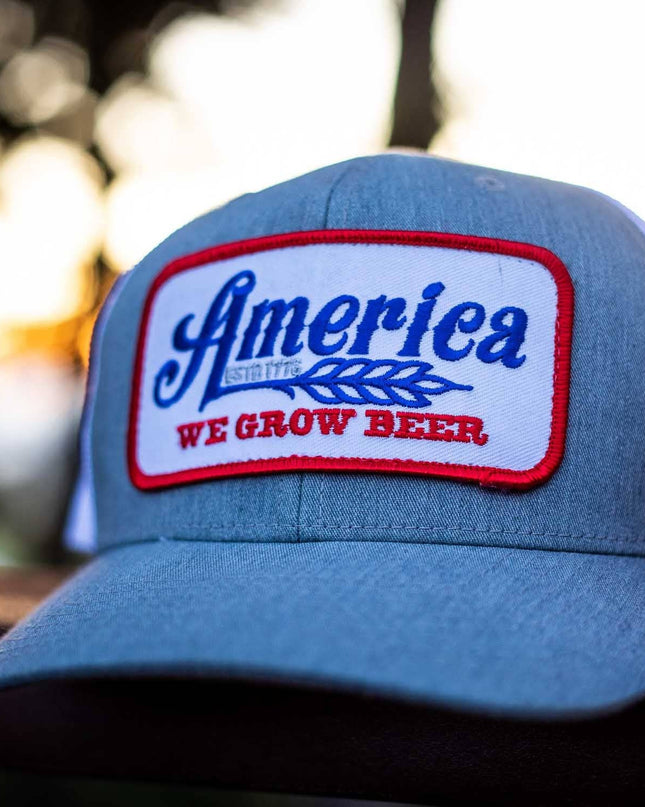 We Grow Beer Hat-Gray