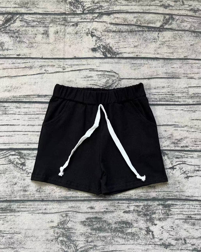 Baby Boys Summer Black Pockets Cotton Bottoms Shorts