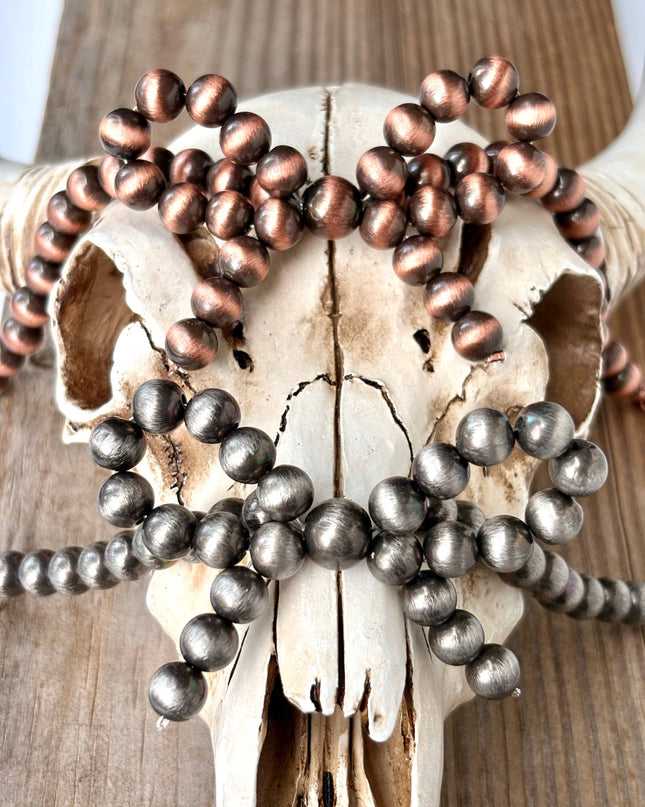 Western Navajo Pearl Coquette Bow Hat Chain Band