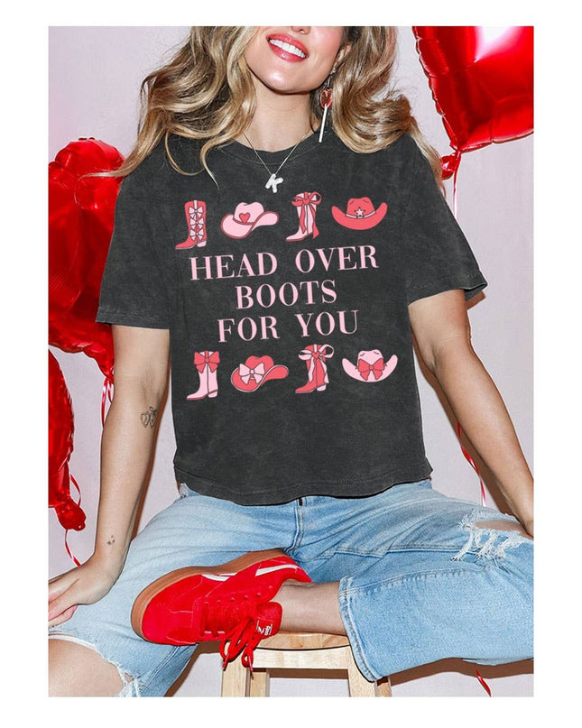 HEAD OVER BOOTS FOR YOU  MINERAL GRAPHIC TOP