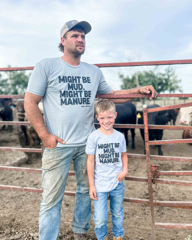 Western Graphic 'Mud or Manure Grey' Essentials Tee