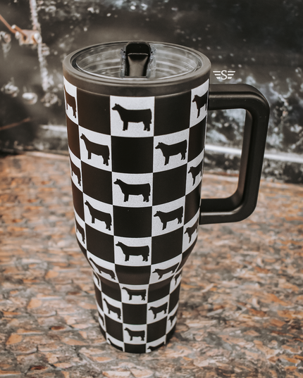 Checked Show Animal 40oz Cup