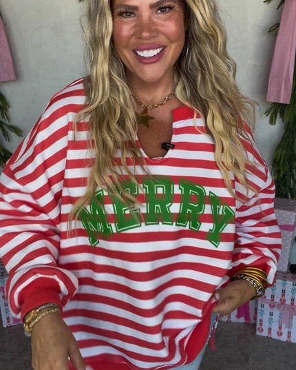JOLLY & MERRY OVERSIZED PULLOVER