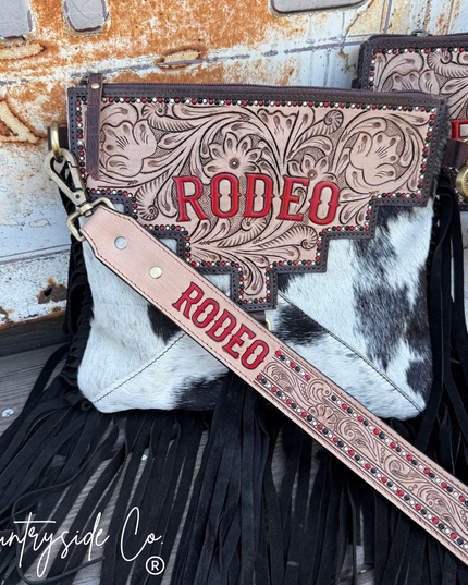 Rodeo Darling Cowhide Fringe Purse