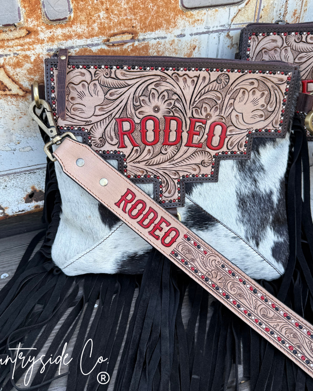 Rodeo Darling Cowhide Fringe Purse