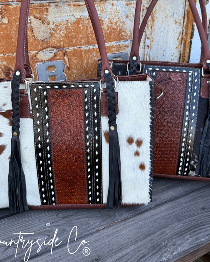 Harper Ranch Cowhide Purse