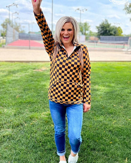 Pep Rally Pullover- Gold