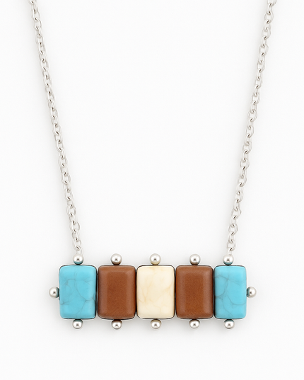 Perfectly Pulled Together Western Bar Necklace