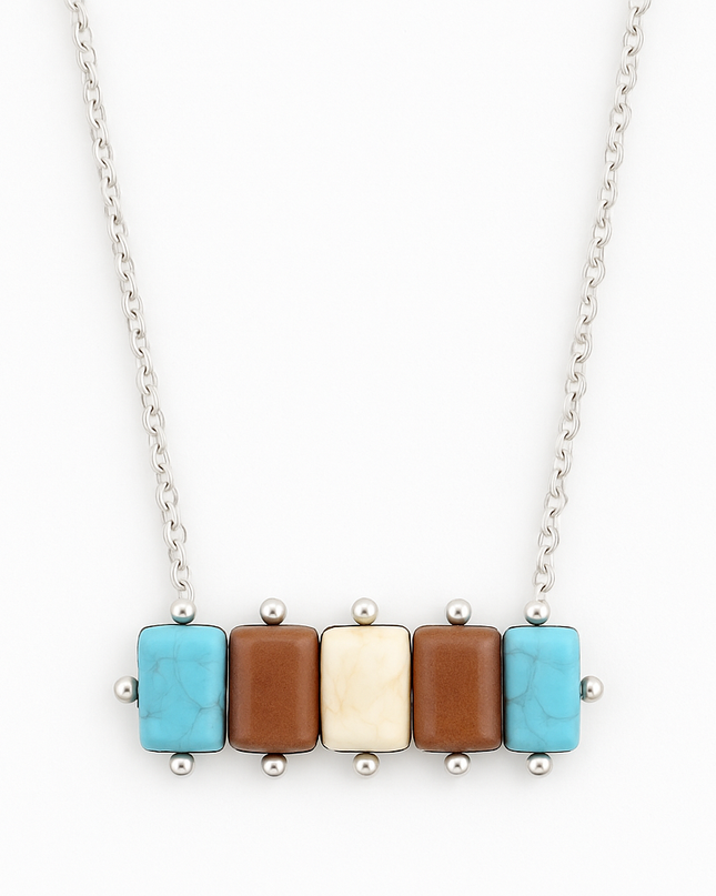 Perfectly Pulled Together Western Bar Necklace