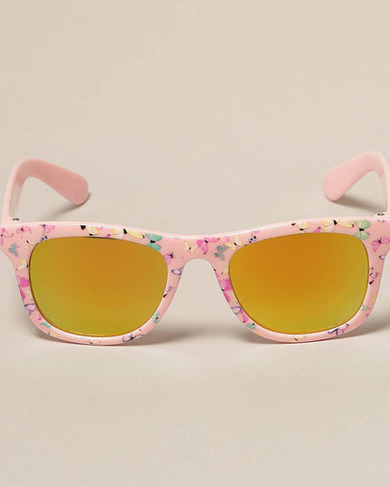 Kids Colorful Butterfly Pattern Sunglasses