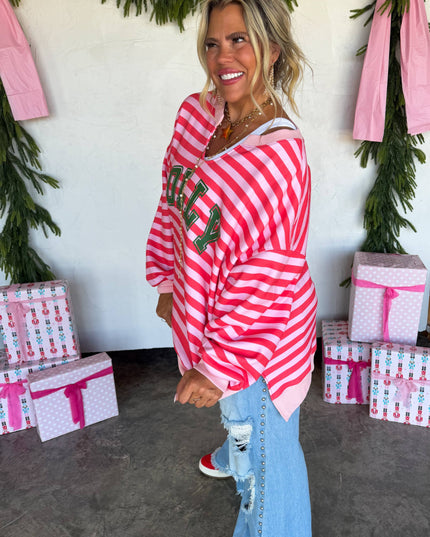 JOLLY & MERRY OVERSIZED PULLOVER