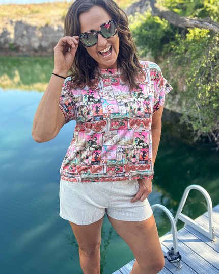 Glitter and Grit Top