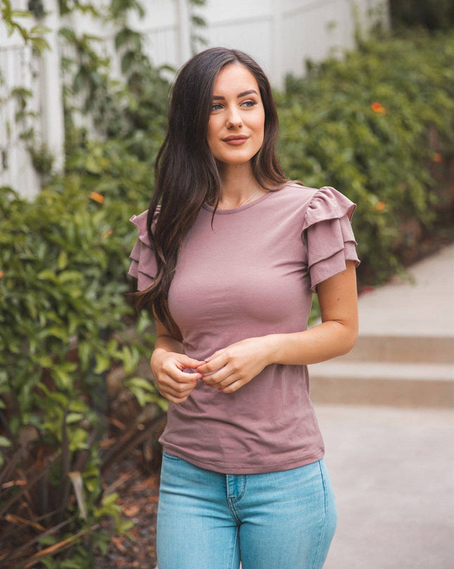 Ruffle Sleeve Rebekah Top