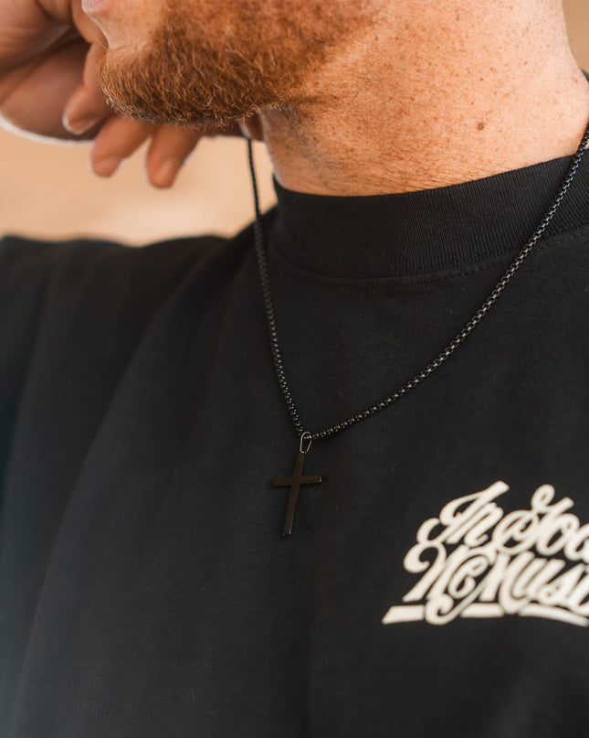 Black Cross Necklace