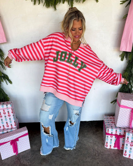 JOLLY & MERRY OVERSIZED PULLOVER