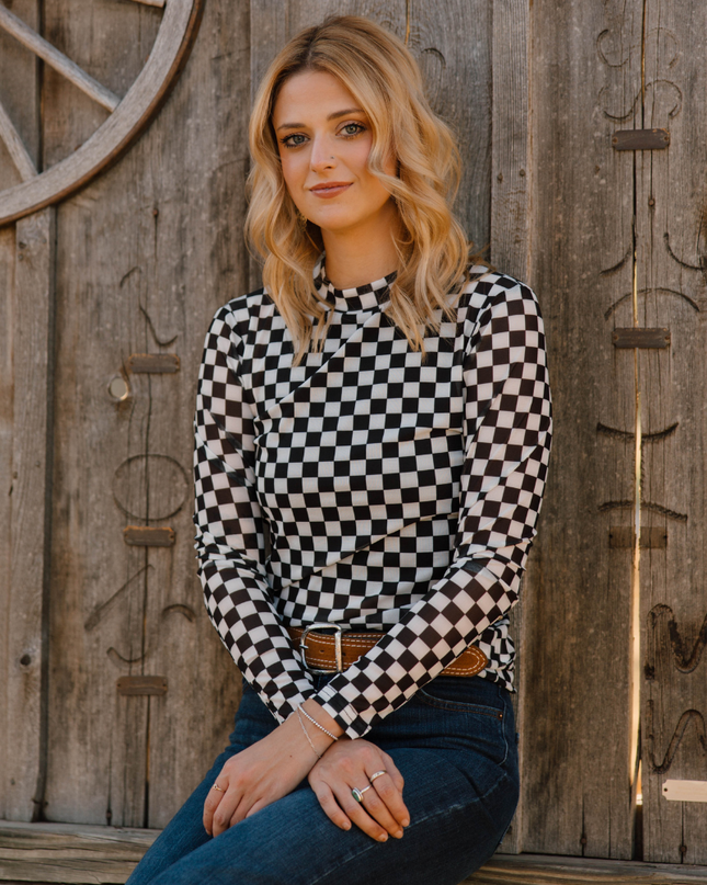 Round The Track Mesh Top