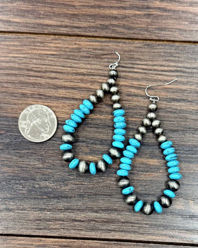 726538-1, 2.8" Handmade Western Earrings
