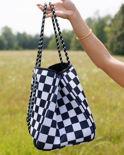 Large Tote in Checkerboard
