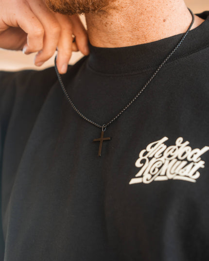 Black Cross Necklace