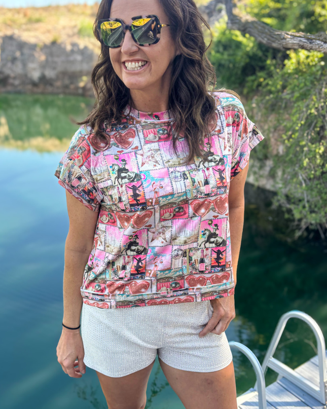 Glitter and Grit Top