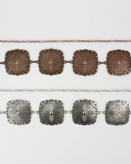 Women’s Medallion Chain Belt with Cross Design ABB MLT 1010