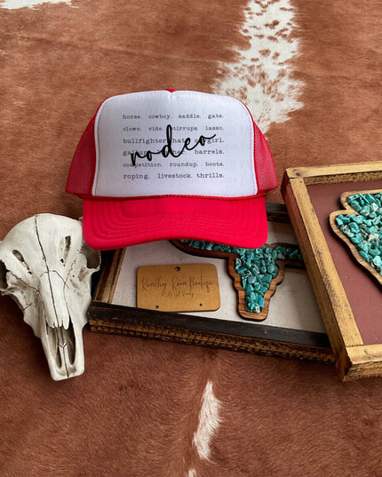 Rodeo Definition Western Foam Front Trucker Hat