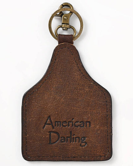ADKRM140 Hair-On Genuine Leather Keyring Beautiful Horse Print