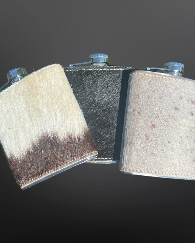 Cowhide Flask Stainless Steel