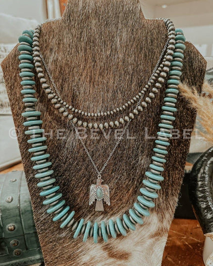 Western Pearl Layered Mini Necklace