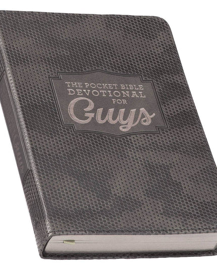Pocket Bible Devotional for Guys Faux Leather