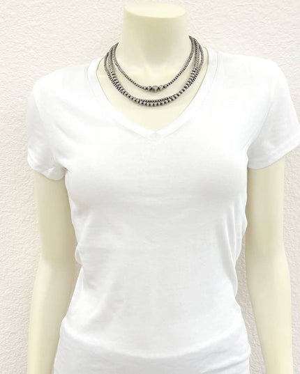 739455, Handmade 18" Navajo Bead Necklace