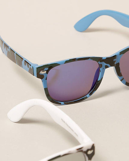 Kids Trendy Camo Pattern Sunglasses