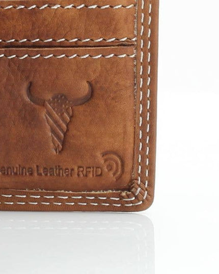 American Bison Oil Pull Up Top Flap Bifold 15729