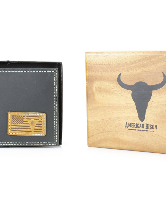 Bi-Fold Men’s Wallet with American Flag ABMW 25-2005