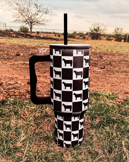 Checked Show Animal 40oz Cup