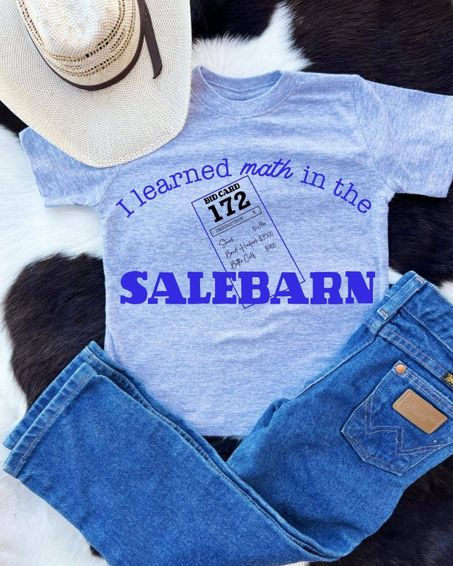 Learned math at the Salebarn boy 