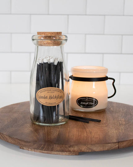 Milkbottle of Matches by Milkhouse Candle Co
