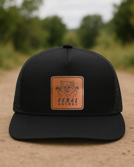 "Feral Animal" Raccoon Trucker Hat for Outdoor Nature Kids